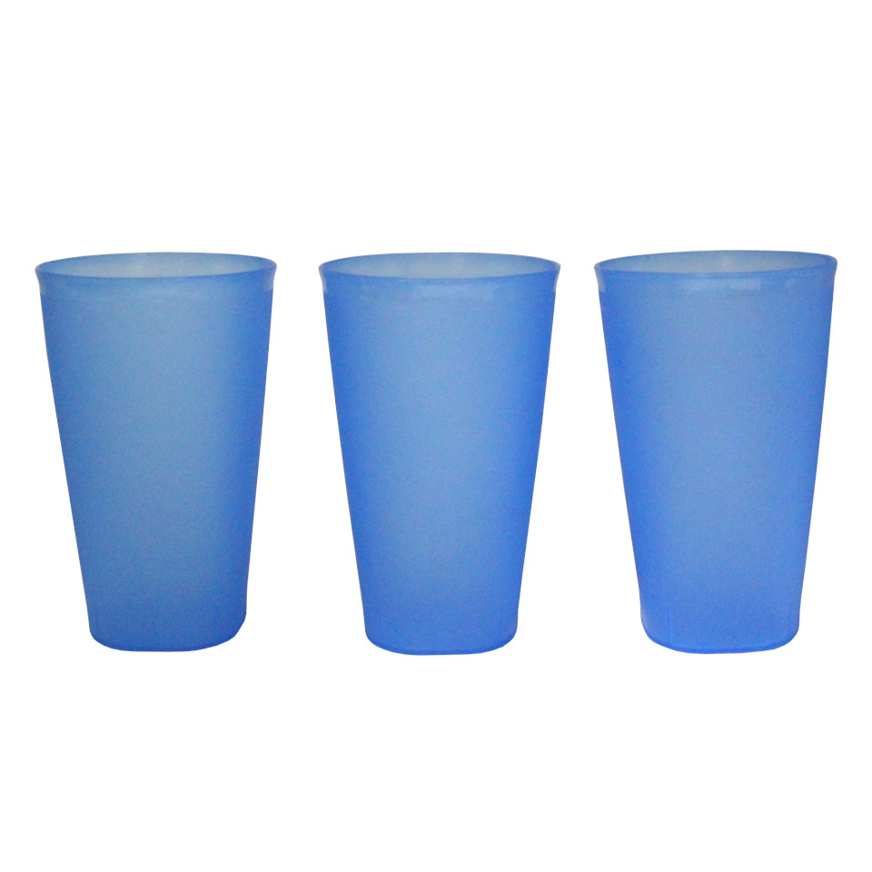 Juego D/Vasos Plasticos Azul 20 Onz.