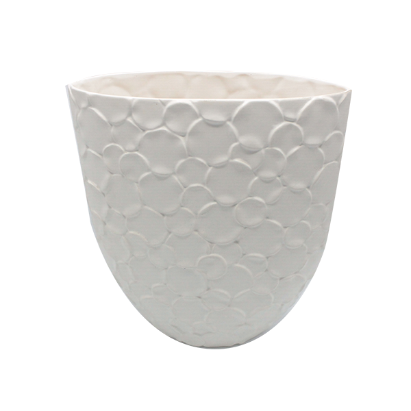 Jarron Decorativo E/Ceramica Blanco