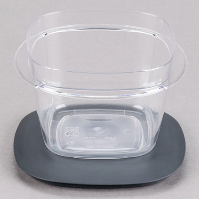 Rubbermaid 1951293 2 Cup Clear Square Premier Storage Container