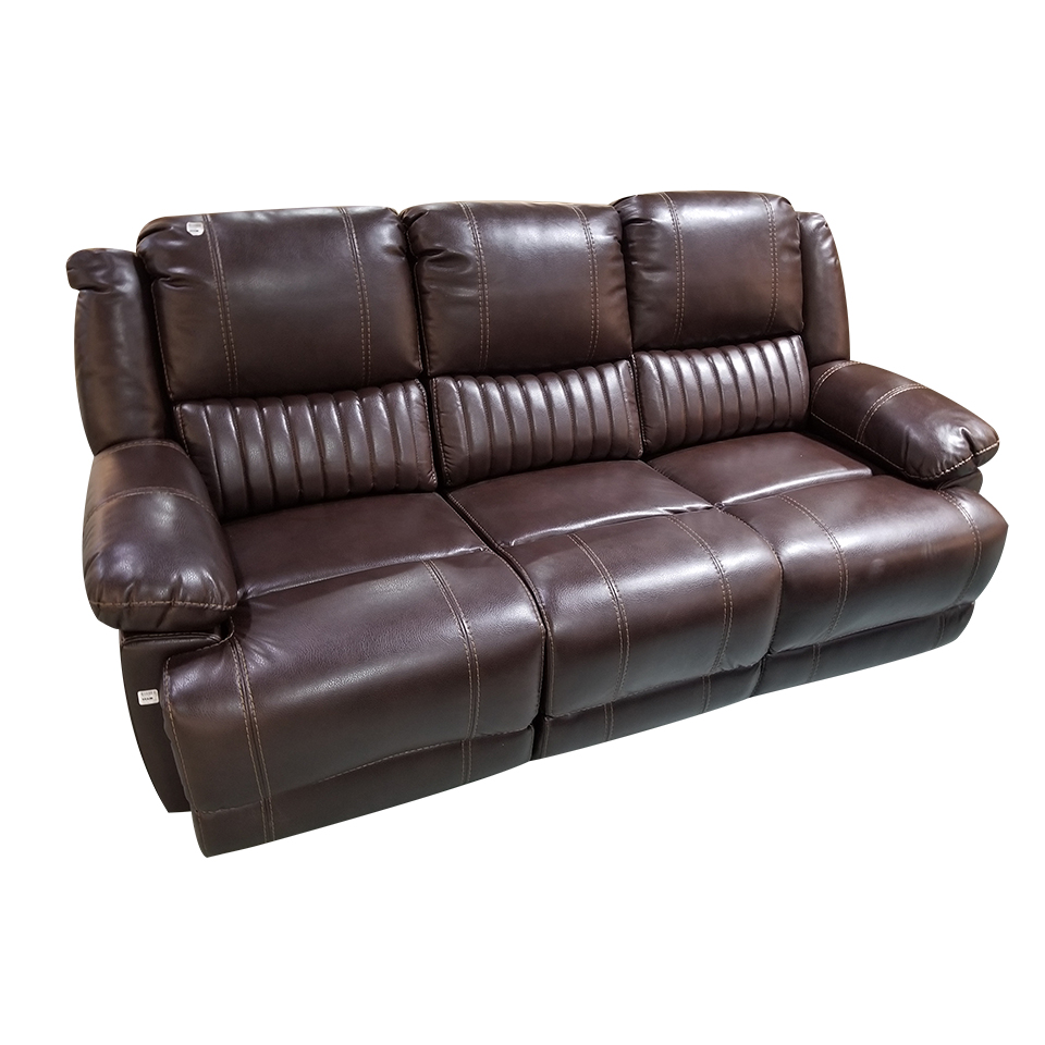 Sofa Reclinable Marron 3s 205x97x99