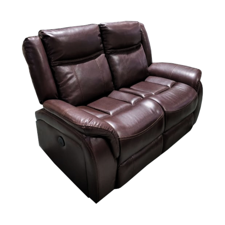 Sofa Reclinable Marron 2s Electrico
