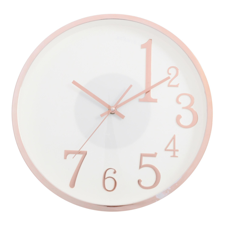 Reloj D/Pared Redondo Rose Gold 35x5cm