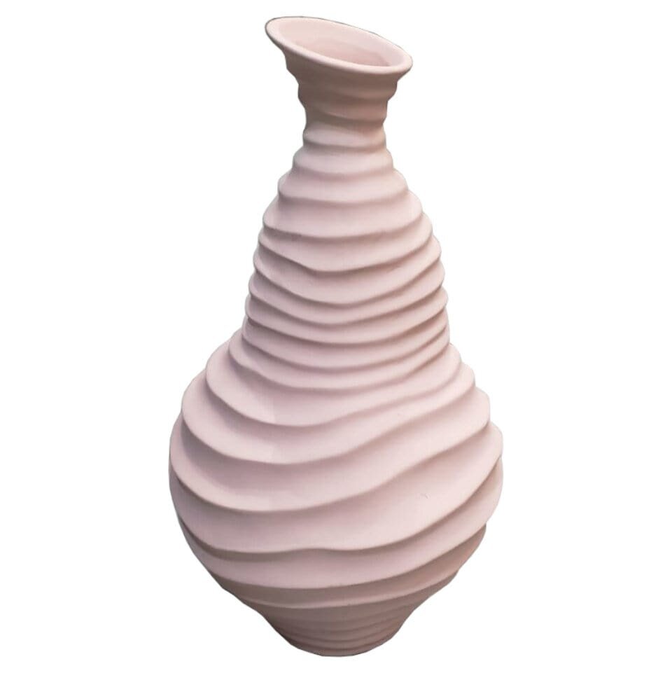 Florero Decorativo Ceramica Crema 44cm