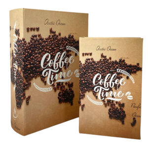 Set 2 Pzas D/Cajas D/Libros Coffe Time