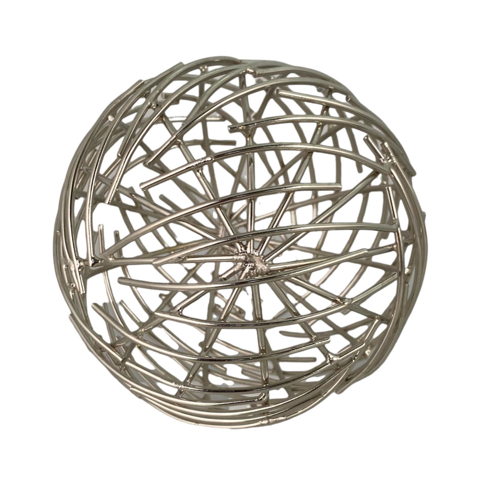 Bola Decorativa Metal Bronce 16x16x16cm