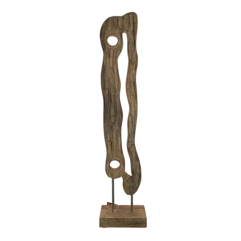 Figura Decorativa Madera 15x9x68.5cm