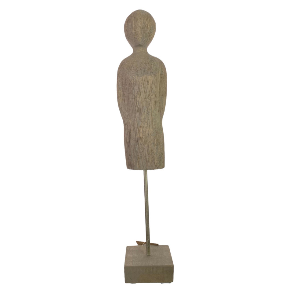 Figura Decorativa Madera 10x9x51.5cm