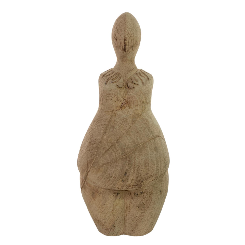 Figura Decorativa Madera 11x11x24.5cm