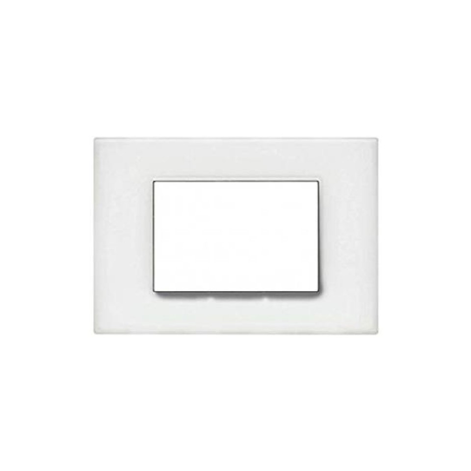 Placa Blanco Opaco 3 Mod Light