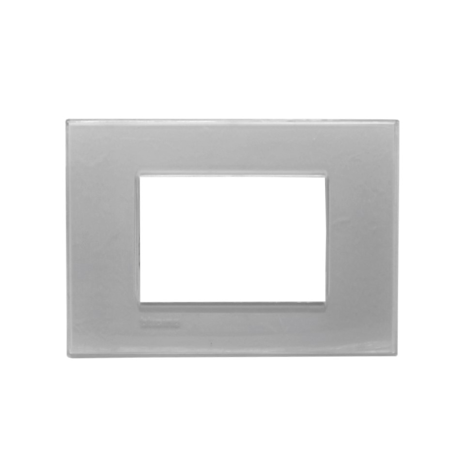 Placa Rect Gris Hielo  3mod Livinglight