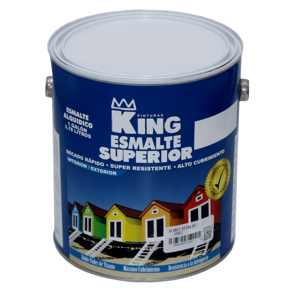 Pintura Látex Exterior King Blanco 4 Litros