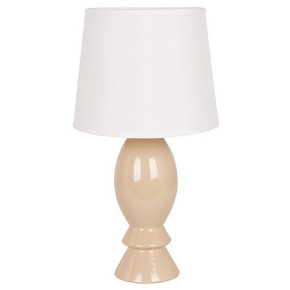 (Cuerpo)Lamp. De Mesa Crema 1l E27 40w