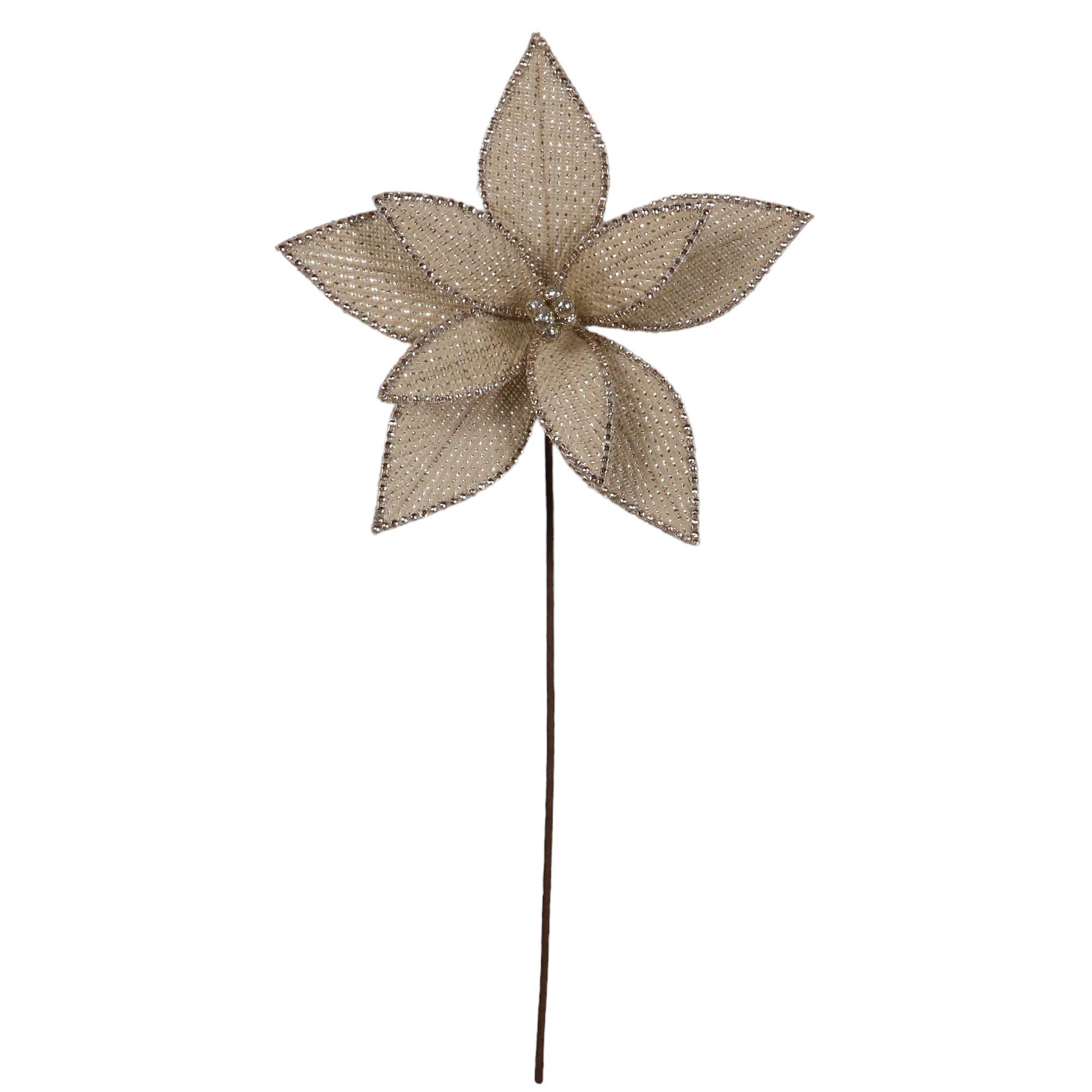 Flor Decorativa Natural C/Brillo 28x50cm