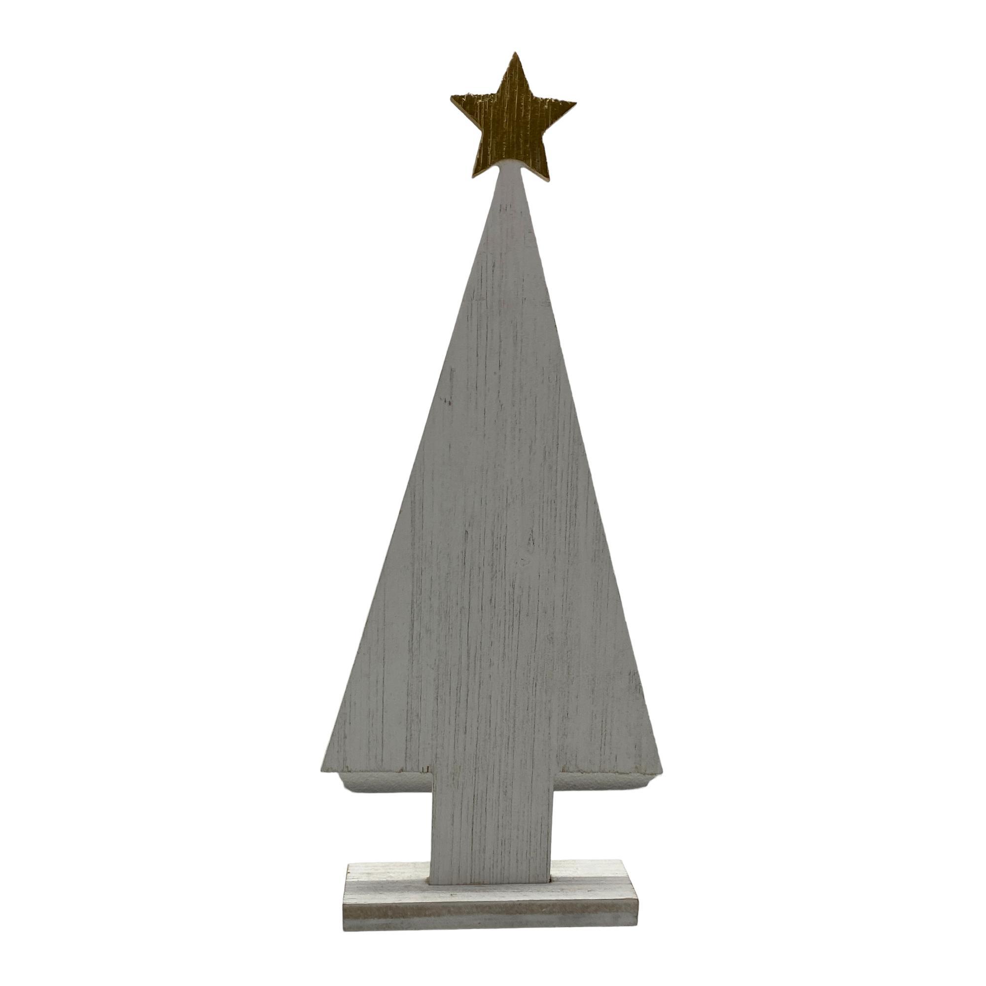 Arbol Decorativo Mdf C/Estrella 19x45cm