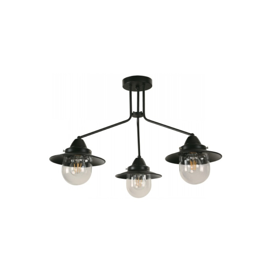 Lamp Semicolgante 3l/E27/40w Negro