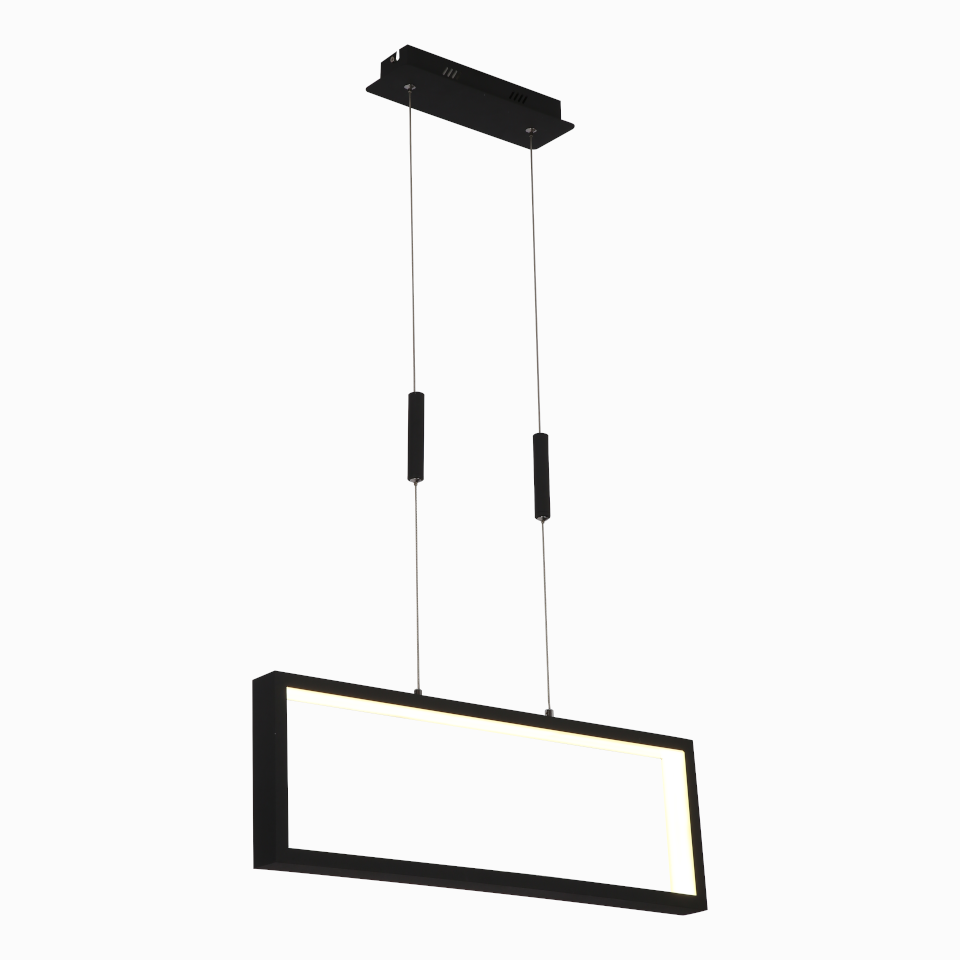 Lampara Colgante Led Negra