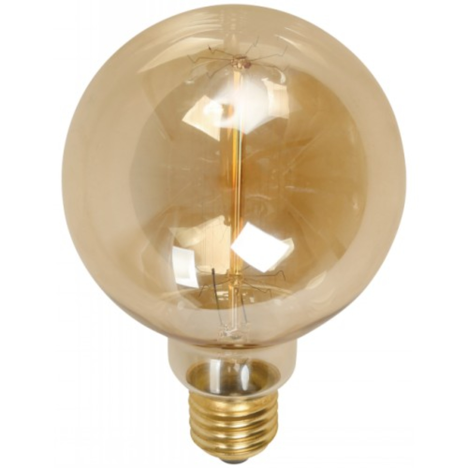 Ampoule vintage incandescente 40W E27 G95 bulb Edison