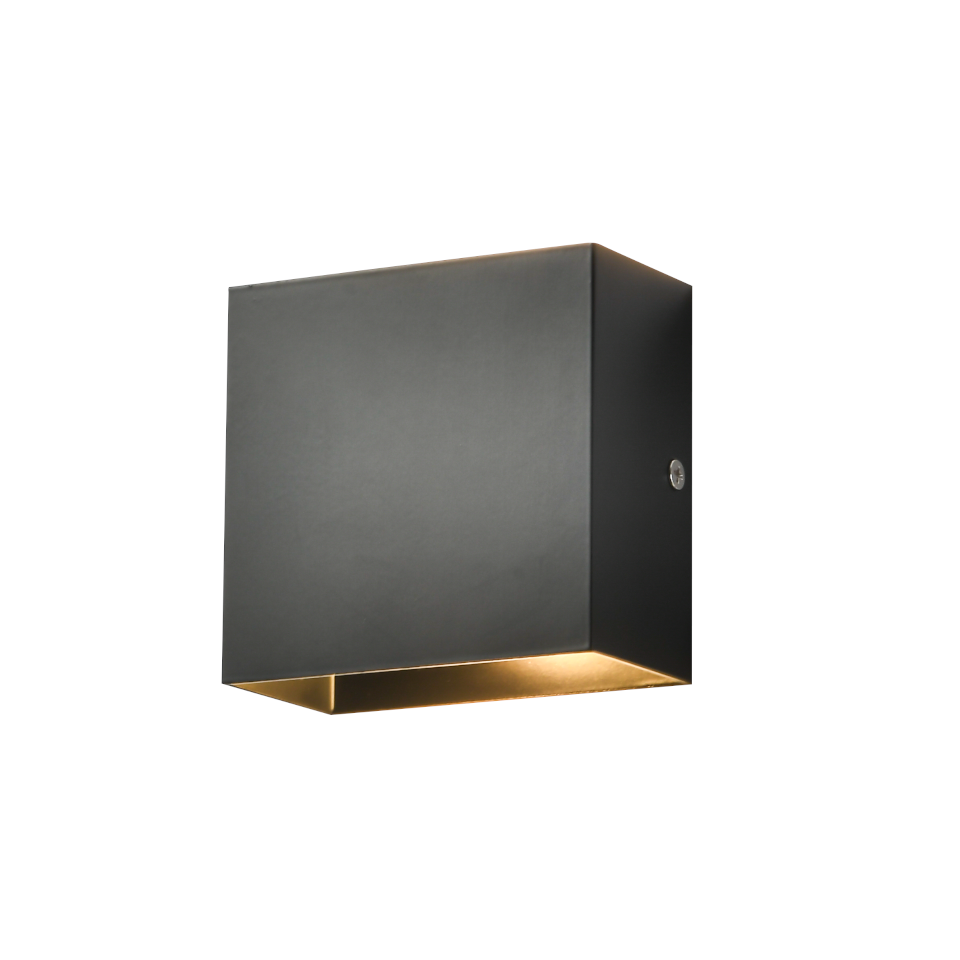 Lucide ALEXA - Lámpara de pared Baño - LED - 1x13W 3000K - IP44 - Negro