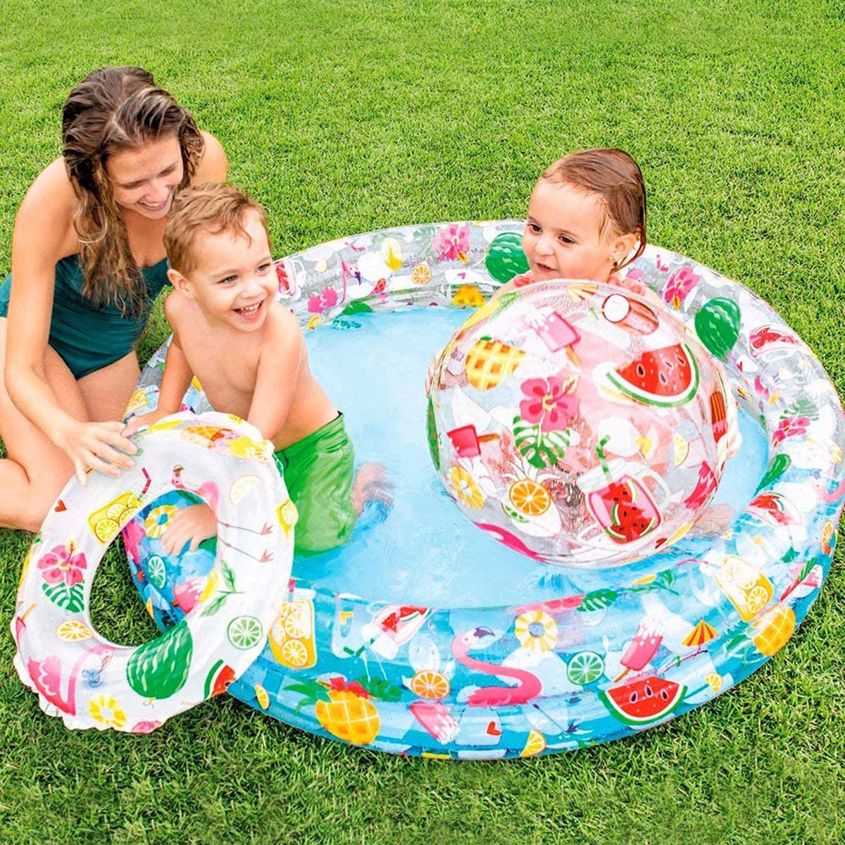 Piscina Hinchable para Niños con otra piscina central 279 x 36 cm.