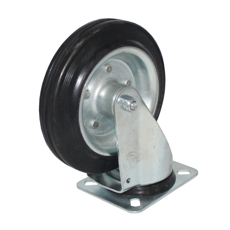 Placas adhesivas con ruedas MXRHZ-006-1 20 pzs Blanco 45x14x28mm  PlásticoMetal Base Rueda Giratoria Adherible