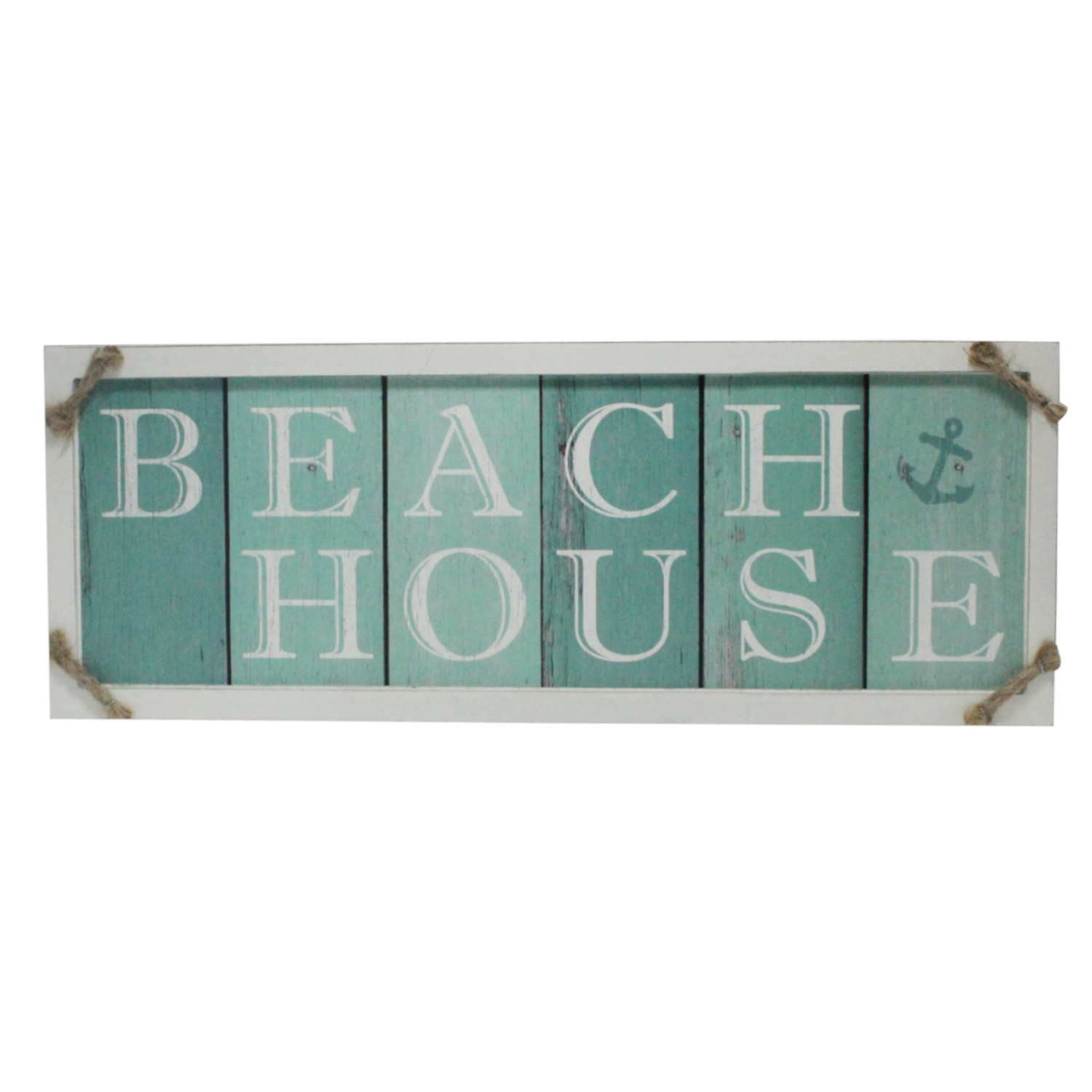 Placa D/Pared Beach House 46x1.7x16.5cm