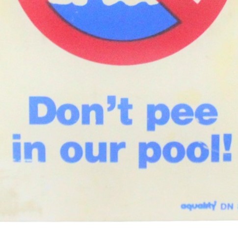 Don'T Pee Sign