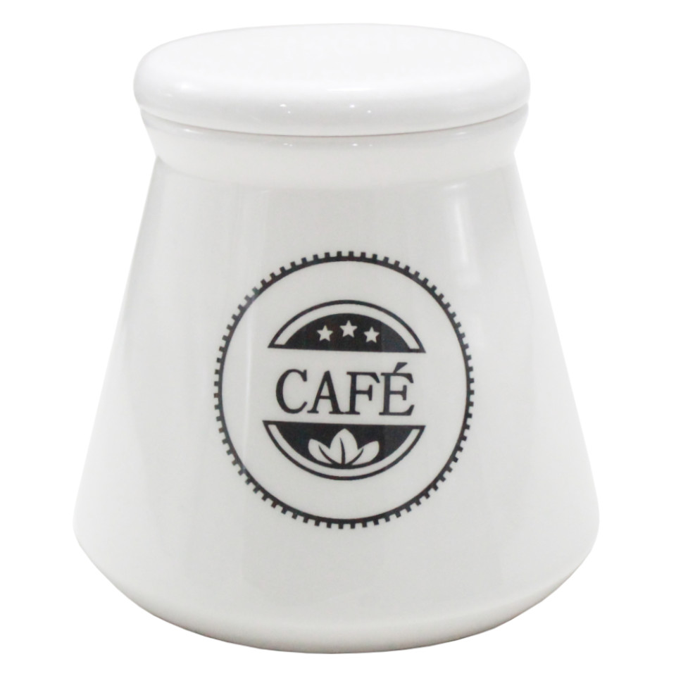 ENVASE PARA CAFE BLANCO/NEGRO 500ML