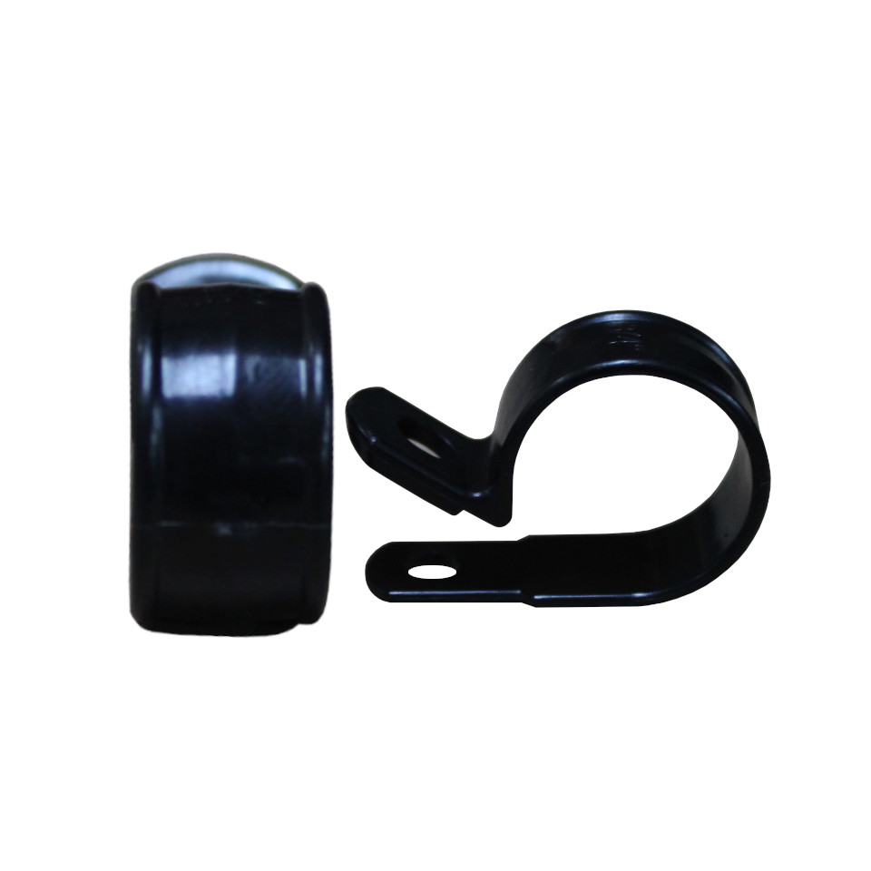 Morris 22454 - Abrazadera de plástico para cable, 3/4 pulgadas, negro UV,  paquete de 10