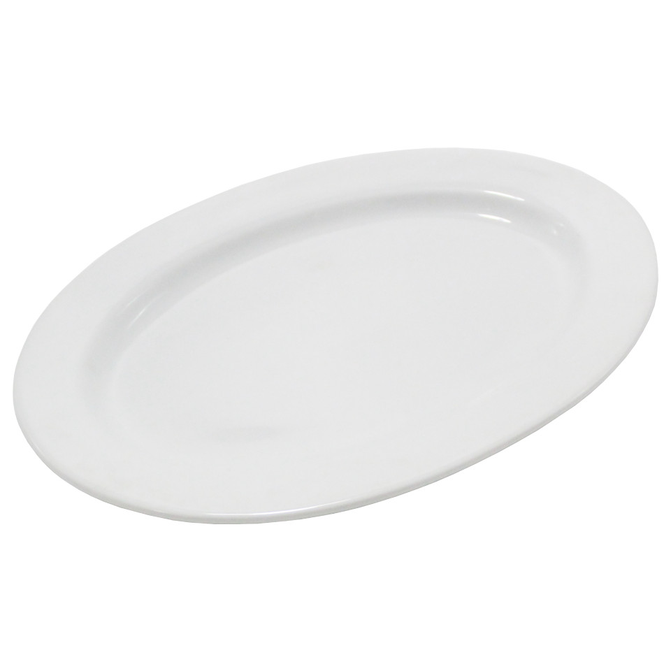 Plato Ovalado Porcelana Blanca 12¨