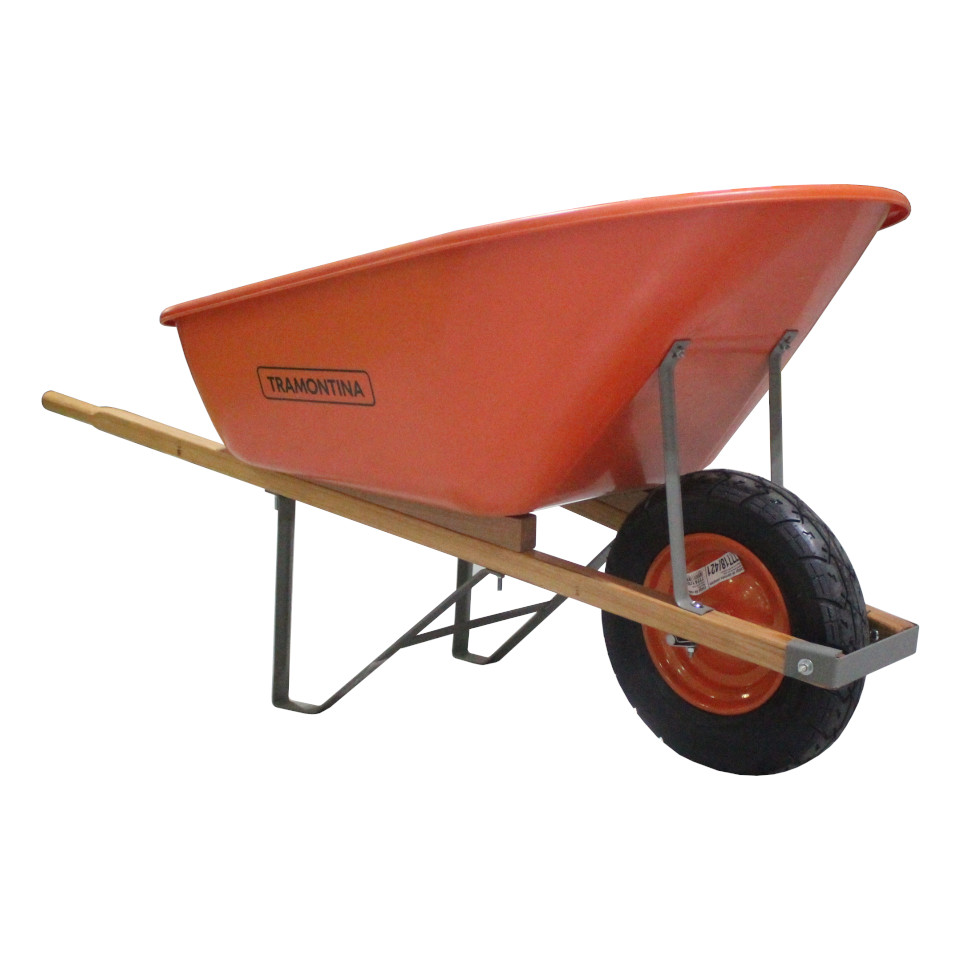 Carrretilla D/Mano Plastica Naranja 110l