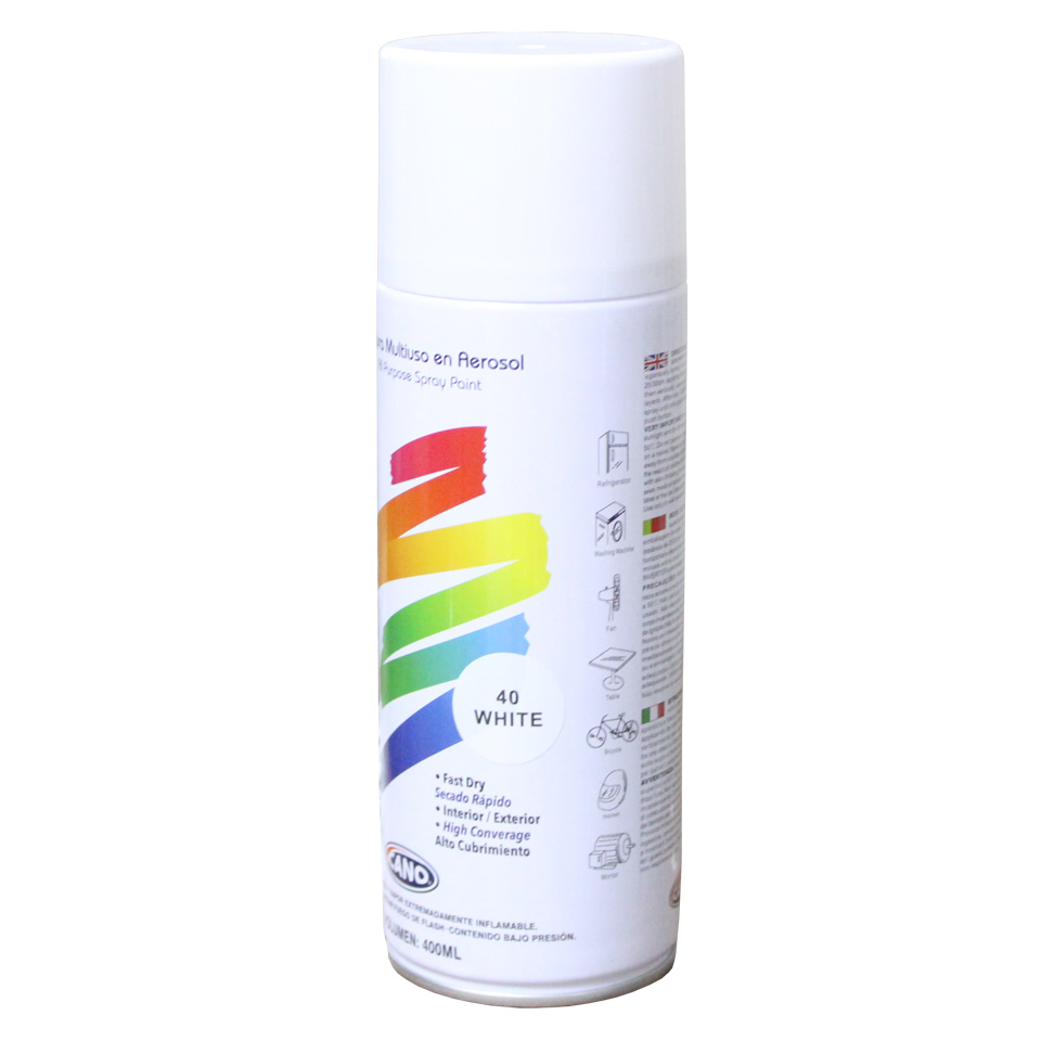 Pintura en spray blanco brillante 350ml marca VERT – Venesul, C.A.