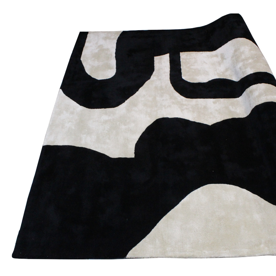 Alfombra D/Area Negro/Crema 300x200cm