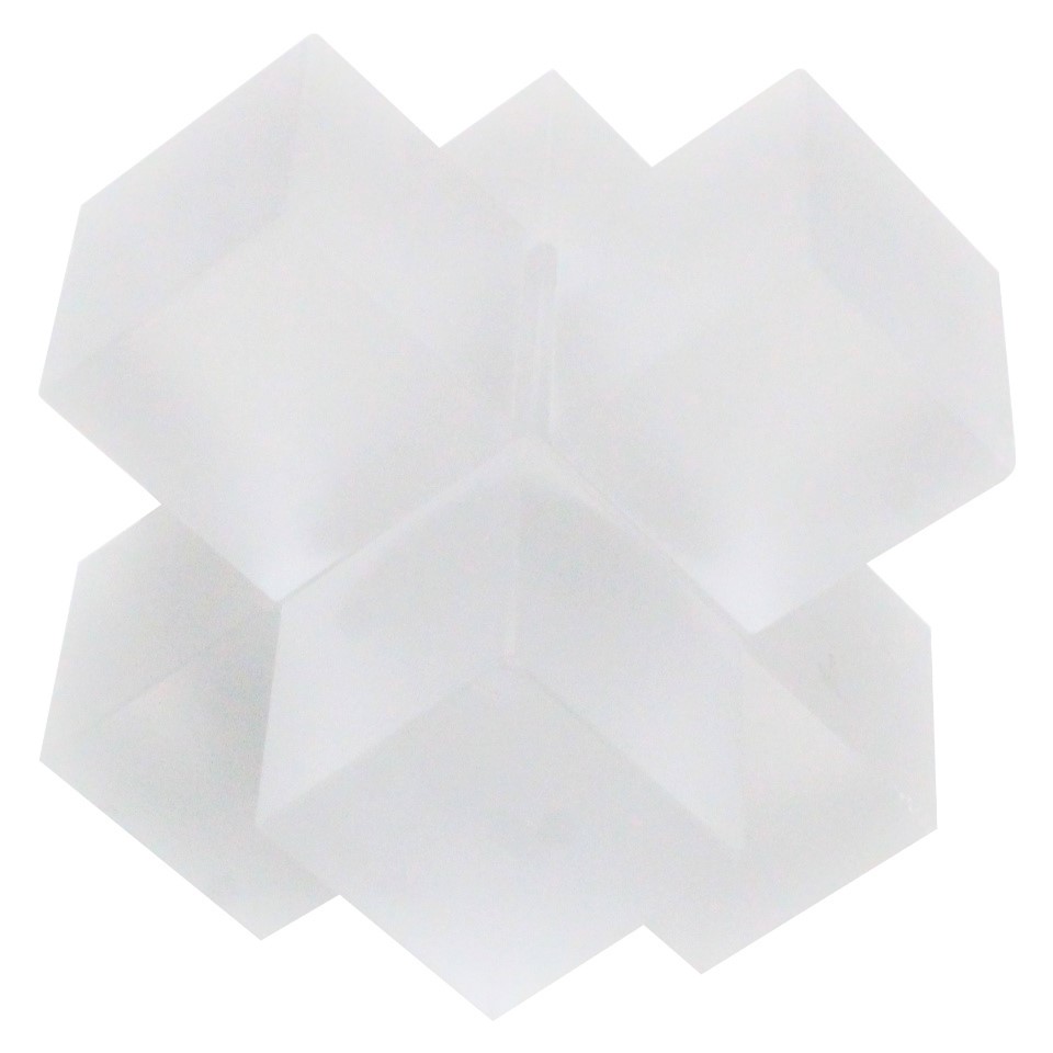 Figura Decorativa Cristal 9x9x9cm