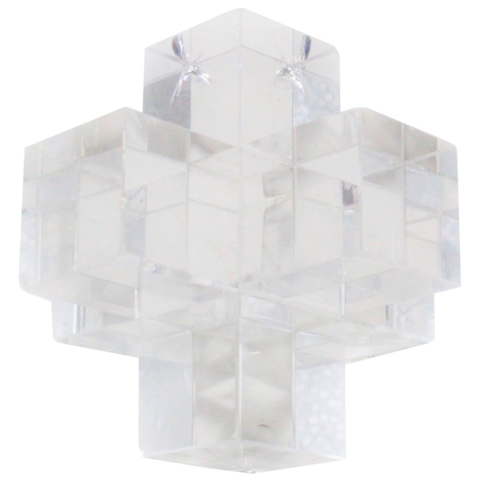 Figura Decorativa Cristal 9x9x9cm