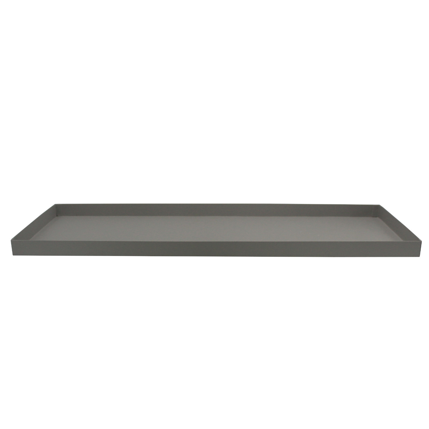 Bandeja Rectangular Hierro Gris 50x18cm