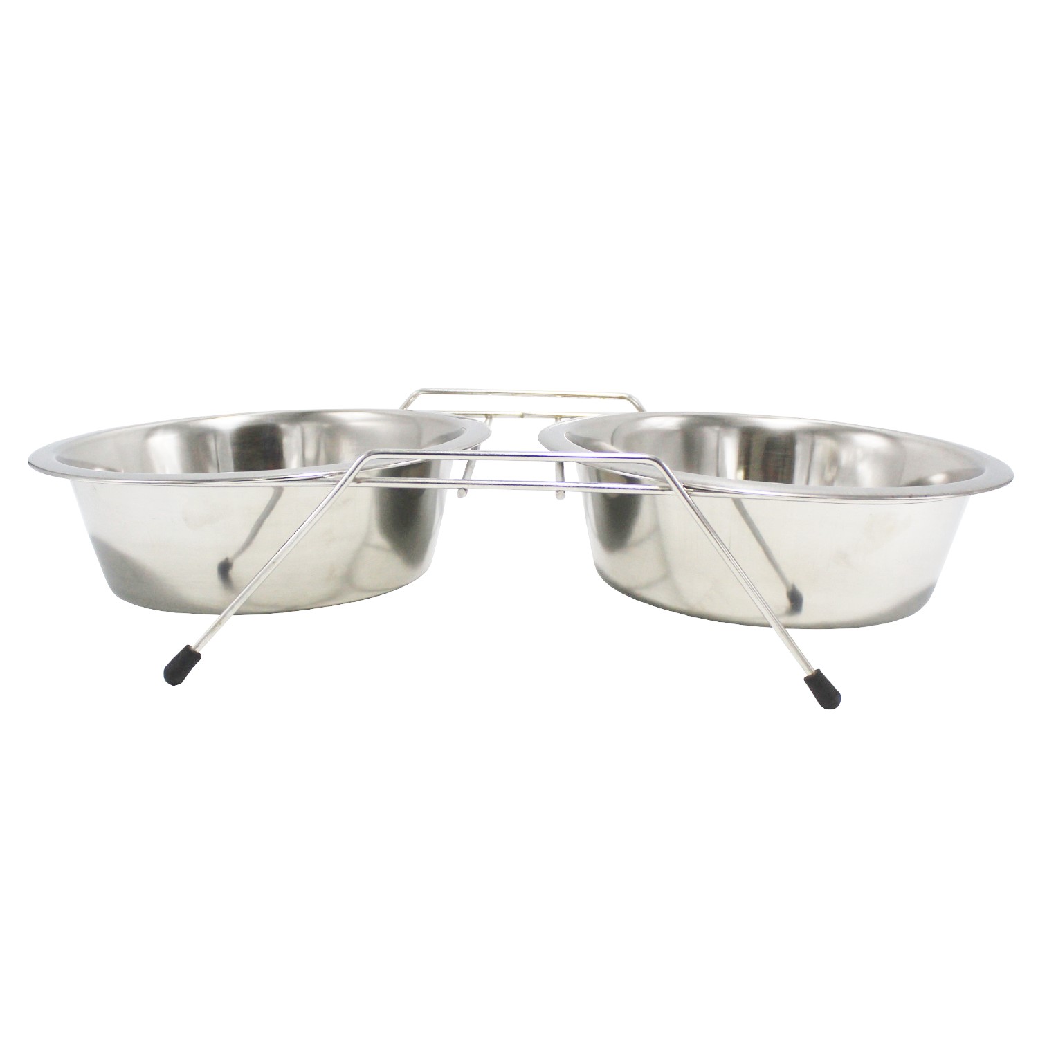 Plato P/Mascota C/Base Acero Inox. 2qt