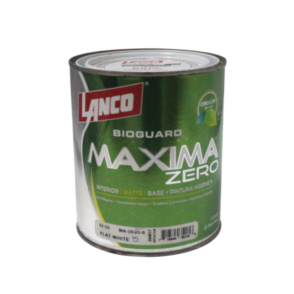 Pintura Acrilica Antibacterial Zero