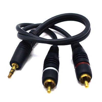 Cable Home Theater 3.5mm 2 Plug 30cm Rca