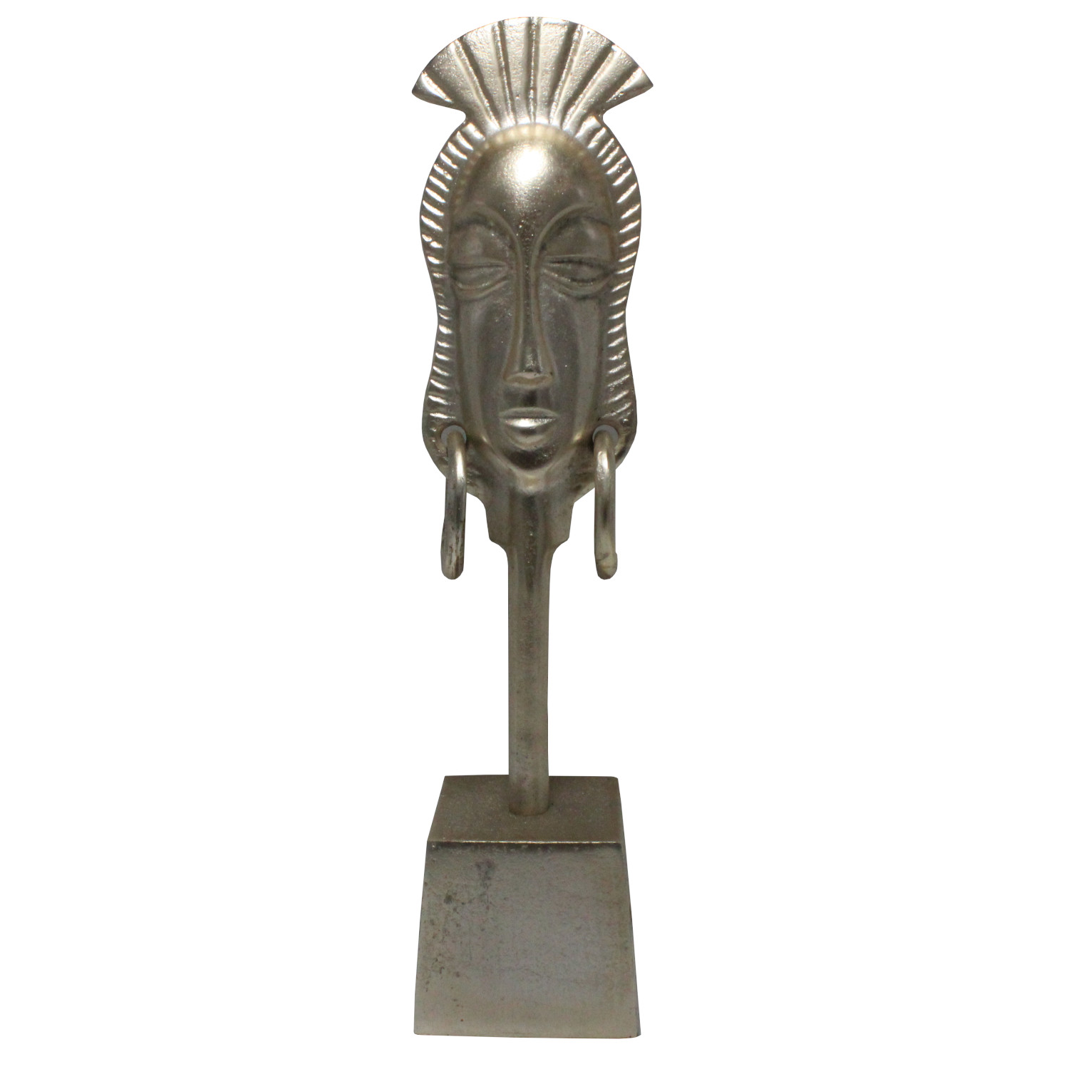 Figura Decorativa Rostro Dorado 10x47cm