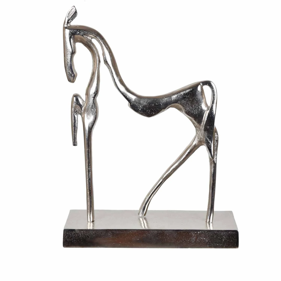 Figura Decorativo Caballo Aluminio 15