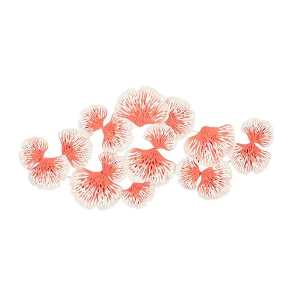 Aplique Corales D/Metal Naranja 48x23