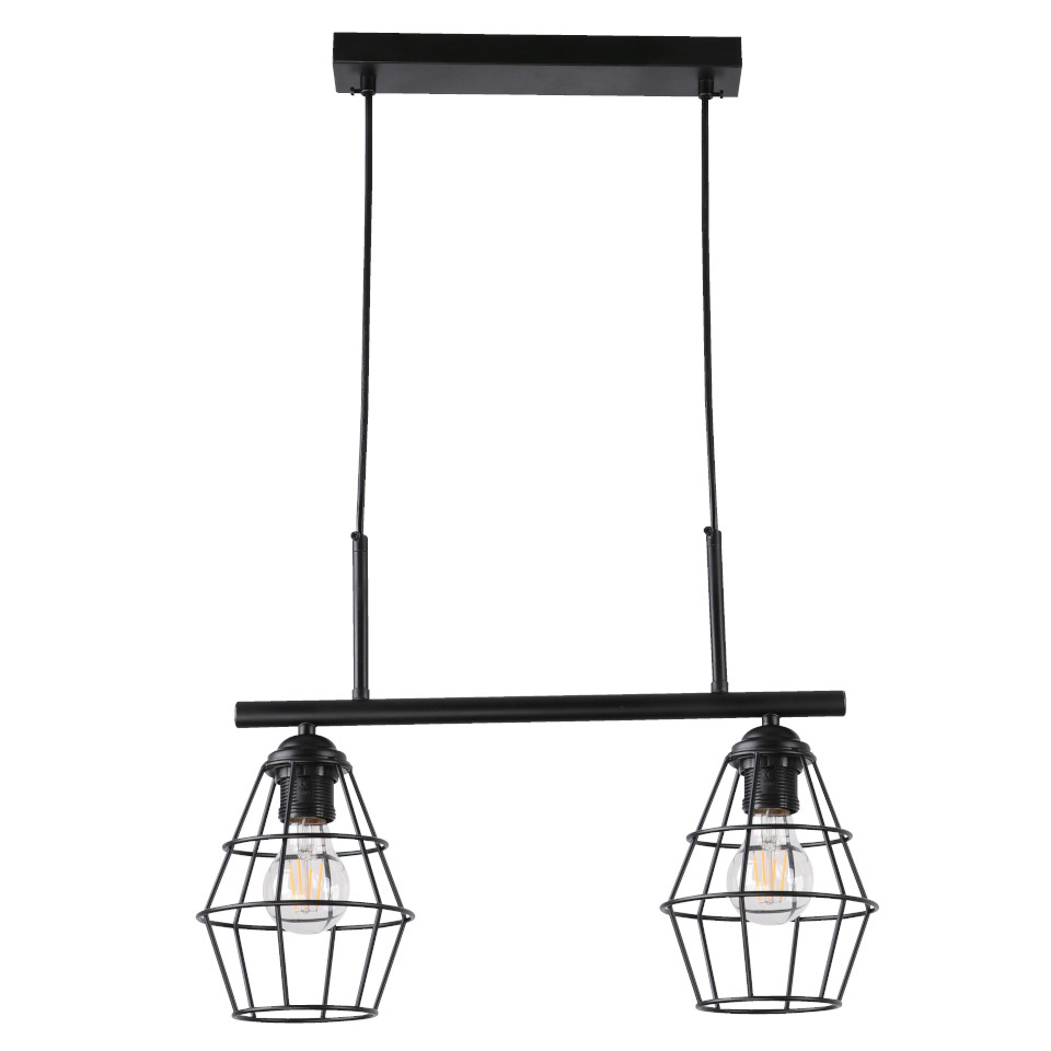 Lamp. Colgante Negro 2l/E27/60w