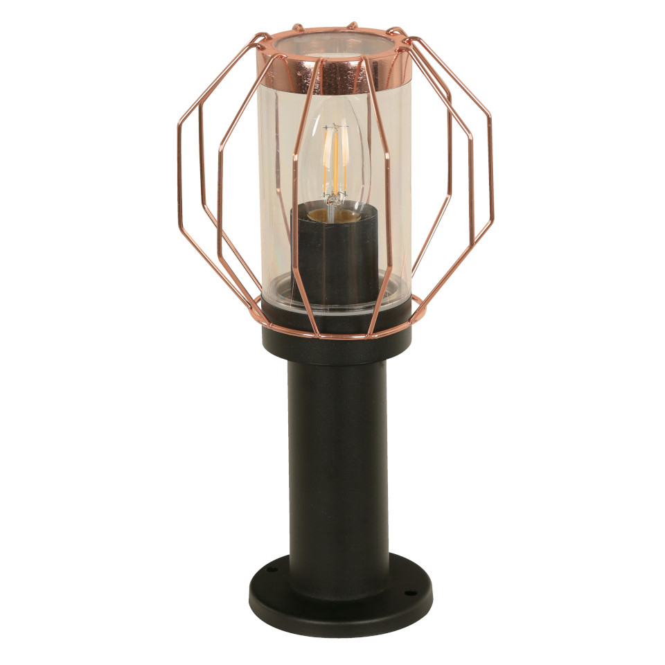 Lamp. Ext. Columna Negro 1l/E27/40w