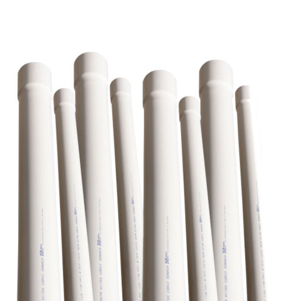 Tubo de PVC Sch. 40 1 1/2 pulgadas (1.5) Blanco/PVC / 3 pies