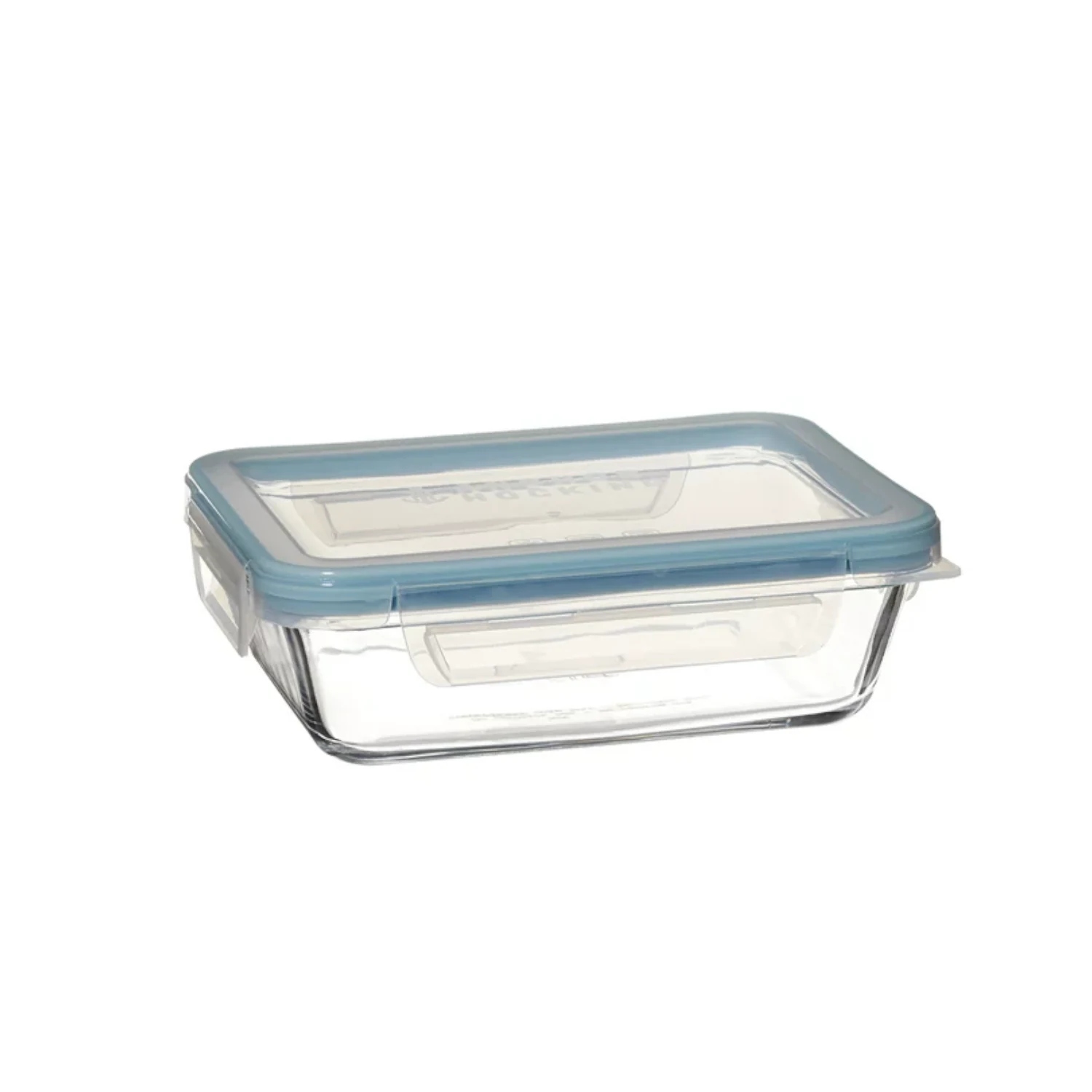 Envase Rectangular Vidrio C/Tapa 6 Tazas